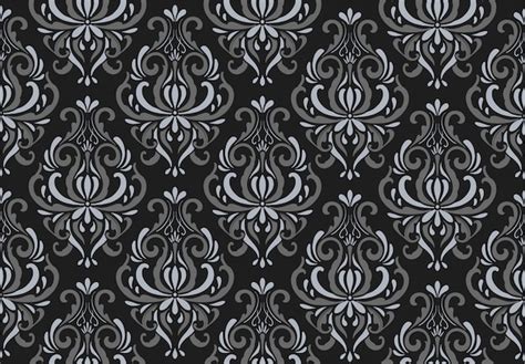 Premium Vector | Decorative damascus black pattern