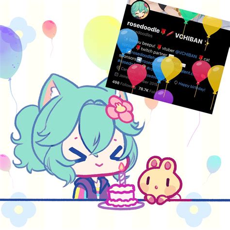 Rosedoodle🌹🖍 Vchiban On Twitter 🎂🍰🌹🍰🎂 Happy Birthday To Me Gg I