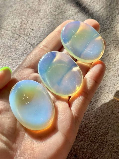 Opalite Worry Stone Mama Moon Rocks