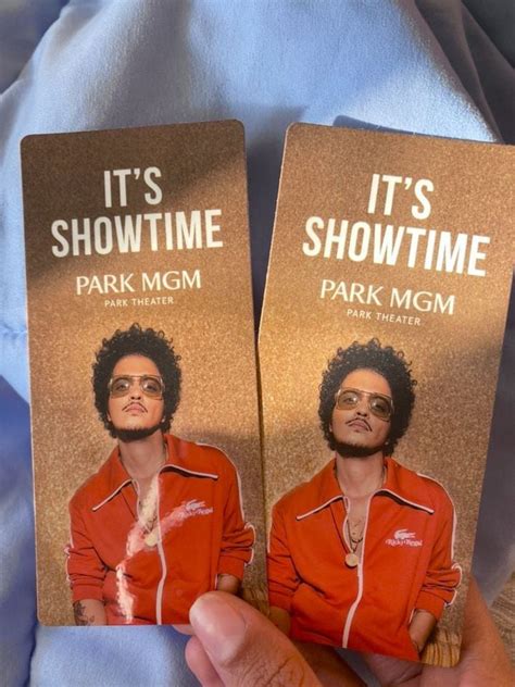 Selling 2 Tickets For Bruno Mars Park Mgm Las Vegas Sat 828 R