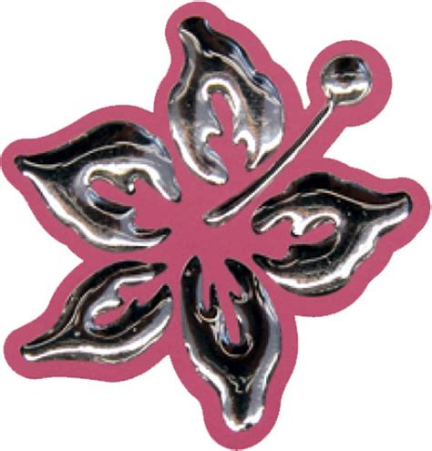 Amazon Carstyling Xxl D Chrome Sticker Hibiscus Blossom X