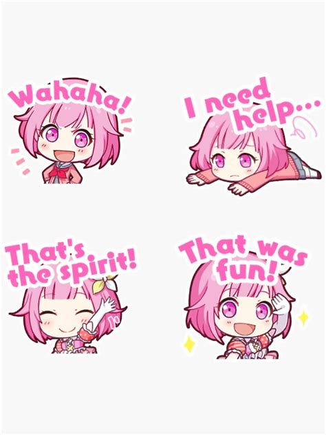 Emu Otori Set 2 Sticker For Sale By Oyasuminana Redbubble