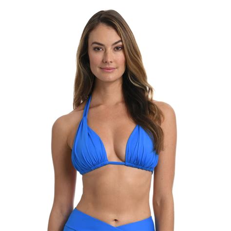 Island Goddess Halter Bikini Top Lb Ig Blue Lace Day