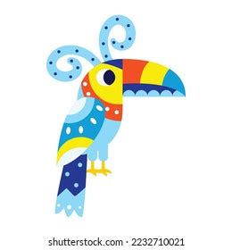 Isolated Colored Toucan Alebrije Icon Vector Stock Vector Royalty Free