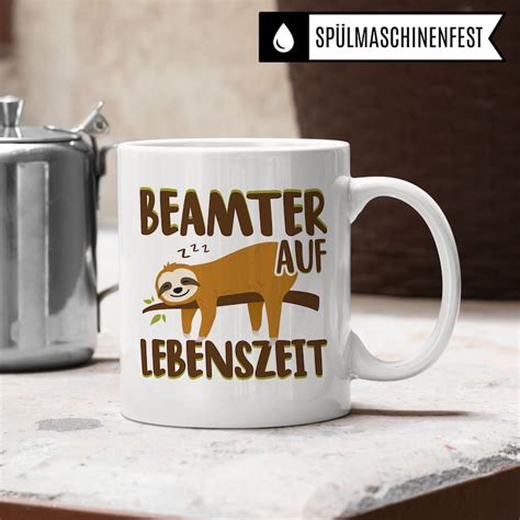 Tasse Beamter Auf Lebenszeit Geschenk Beamtin Beamte Geschenke Etsy De