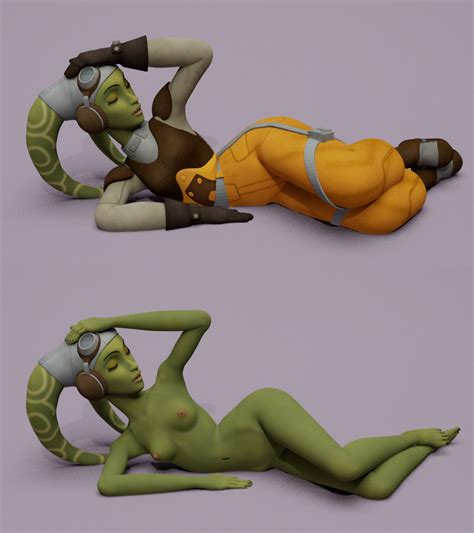 Rule 34 1girls Ass Breasts Closed Eyes Female Focus Female Only Habari Hera Syndulla Medium