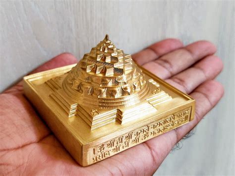 Meru Shri Yantra For Vastu Correction Accurate Design Asthadhatu Metal