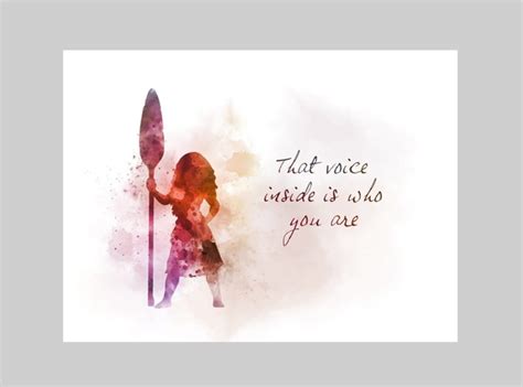 Moana Quote ART PRINT Nursery Princess Gift Wall Art Home - Etsy