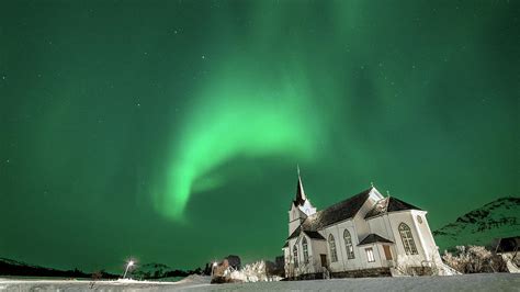 Church Under The Northern Lights Photograph By Adrian Salcu Fine Art