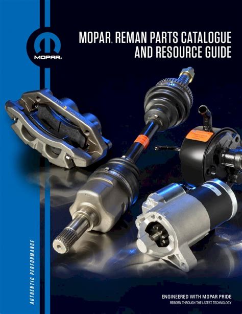 PDF Mopar ReMan Parts Catalogue And ResourCe Guide DOKUMEN TIPS