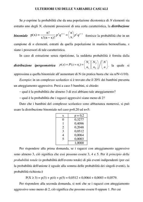 Dispense Di Statistica Docsity