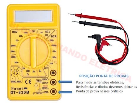 Como utilizar um Multímetro Ensinando Elétrica Dicas e