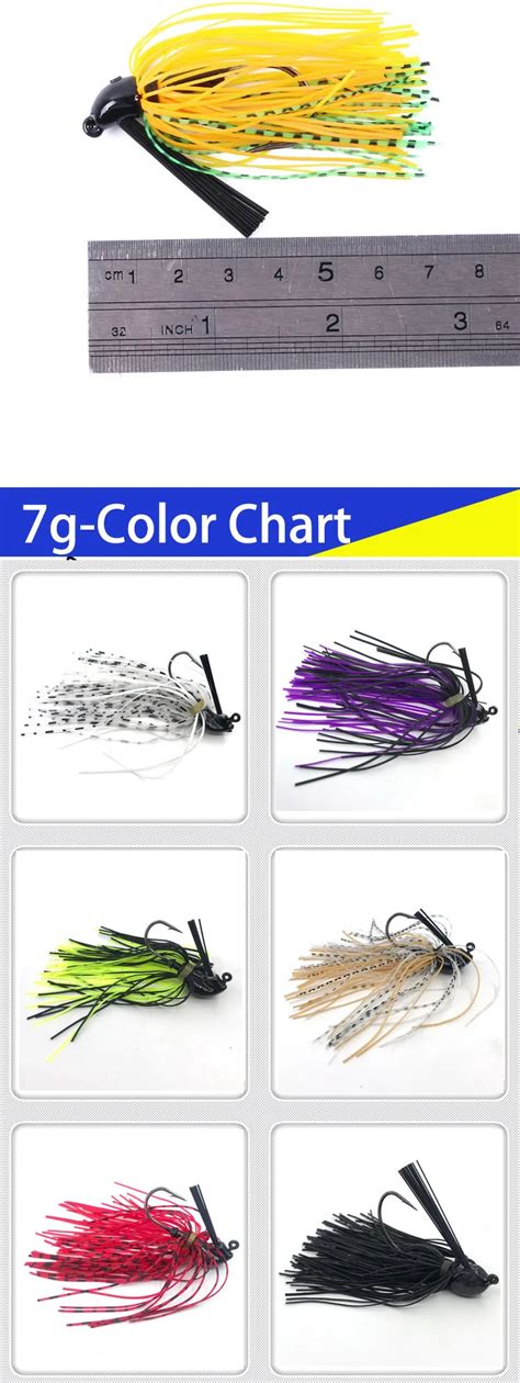 Wholesale 7g 10g 14g Tungsten Football Weedless Rubber Jig Bass Fishing