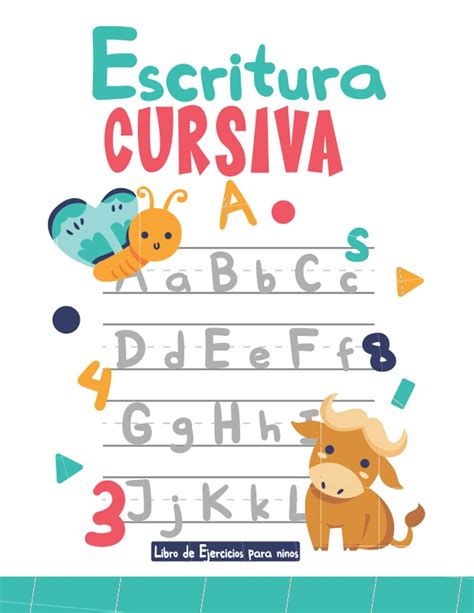 Buy Escritura Cursiva Libro De Ejercicios Para Ni Os Diario De