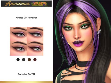 The Sims Resource Grunge Girl Eyeliner