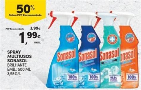 Promoção Spray Multiusos Sonasol 500ml em Continente