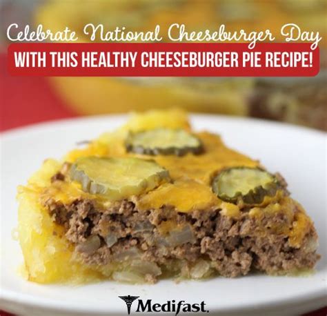 Celebrate National Cheeseburger Day With This Healthy Cheeseburger Pie