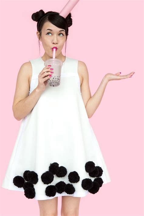 Diy Bubble Tea Boba Halloween Costume Diy Halloween Costumes