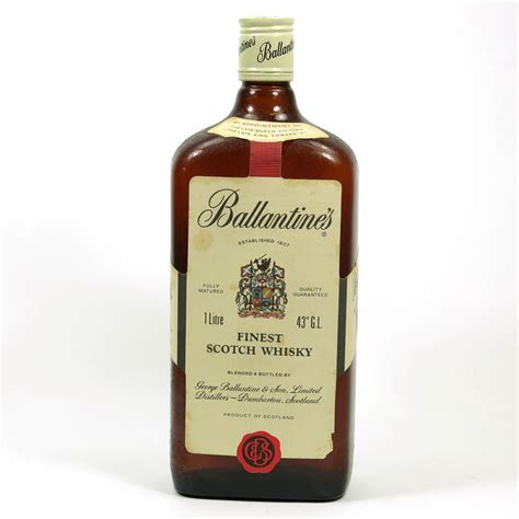 Ballantines Finest 1 Litre 1980s Whisky Auctioneer