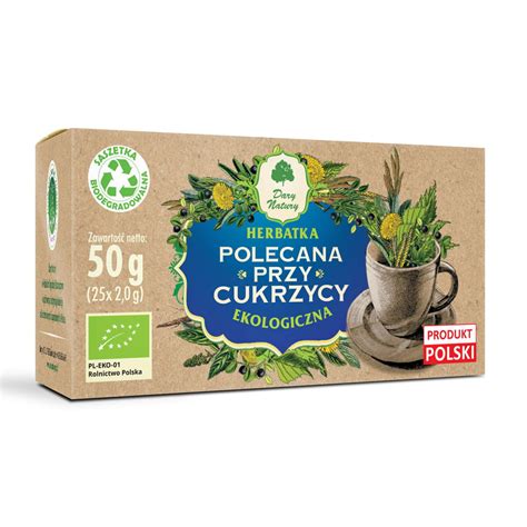 Herbatka polecana przy cukrzycy EKO 50 g 25x2 g Ziołowy Zakątek