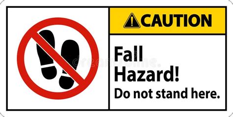 Fall Hazard Vector Pictogram Stock Vector Illustration Of Fall