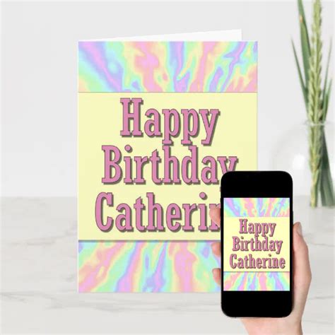 Happy Birthday Catherine Card | Zazzle