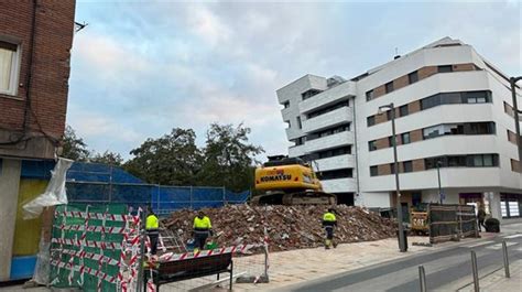 Termina El Derribo Del Edificio Del Antiguo Gaztetxe De Durango