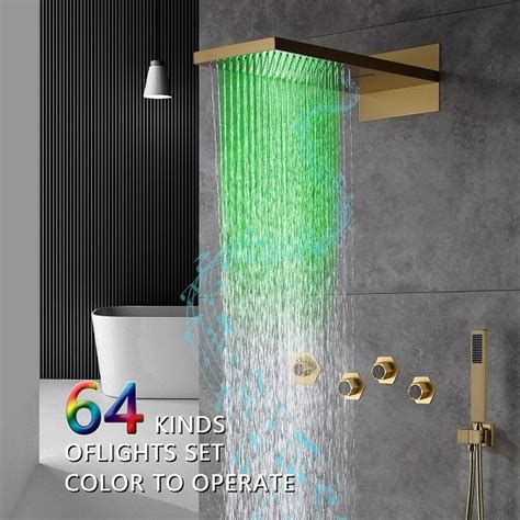 Cascada S Aspen 9x22 Music Led Shower System For Luxury Cascada Showers