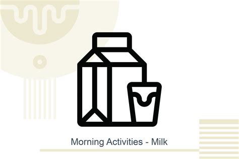 Morning Activities - Milk Graphic by MelindAgency · Creative Fabrica