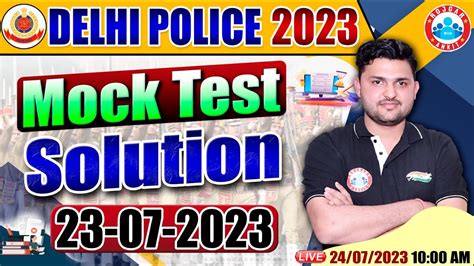 Delhi Police Constable 2023 Delhi Police Mock Test Solution DP Mock