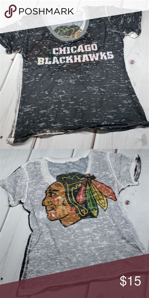 Chicago Blackhawks Tshirt Tops Tees T Shirts For Women Blackhawks