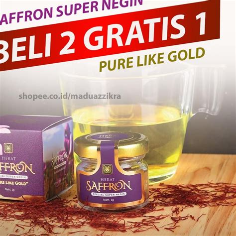 Jual ☁ Grade A Saffron Safron Super Negin Original Asli Afghanistan 1