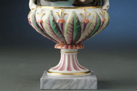 Pair Of Capo Di Monte Urns