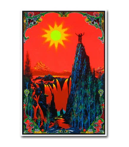 Garden Of Eden Blacklight Poster 23x34 Flocked Trippy 1892 Ebay