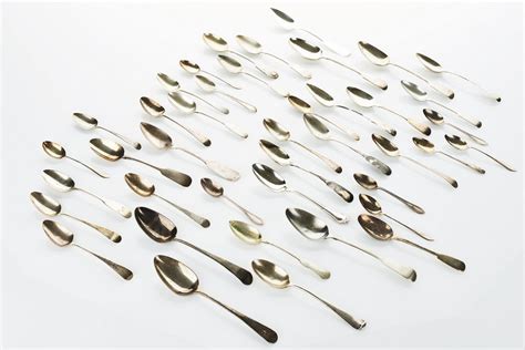 Assorted silver spoons, marks of various silversmiths, c.… - Fine ...