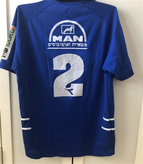 Hapoel Petach Tikva Home Football Shirt Sponsored By Man