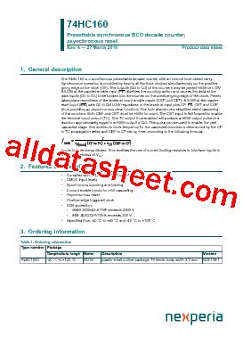 Hc Datasheet Pdf Nexperia B V All Rights Reserved