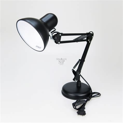 406 E27 Long Swing Arm Adjustable Desk Lamp Black C W On Off Switch