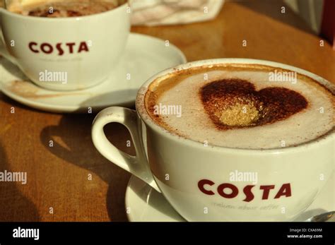 Costa coffee cups Stock Photo - Alamy