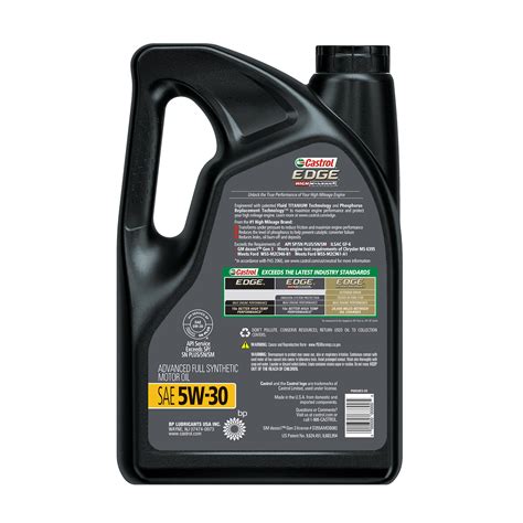 Castrol EDGE Advanced Full Synthetic Oil 5w 30