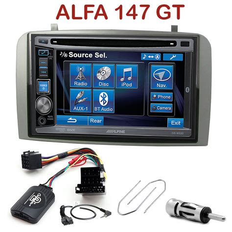 Autoradio 2 DIN Alpine Alfa Romeo 147 GT CD USB Bluetooth IPhone