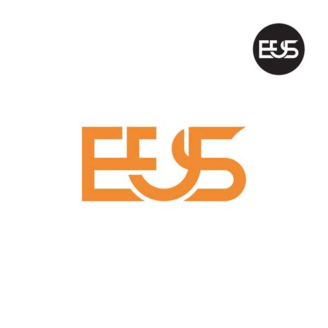 letter eus monogram logo design  vector art  vecteezy