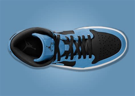 The Air Jordan 1 Mid University Blue Black Comes In Full Family Sizing ...