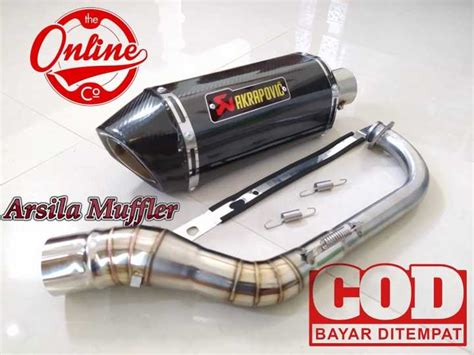 KNALPOT RACING AKRAPOVIC LAYANG KARBON HONDA PCX 150 160 YAMAHA NMAX