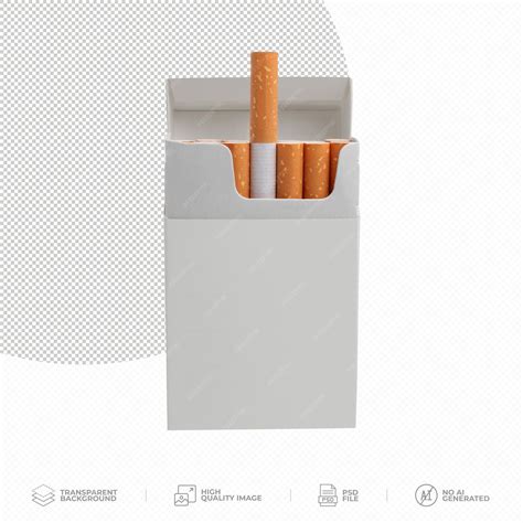 Premium PSD | Cigarette pack on transparent background