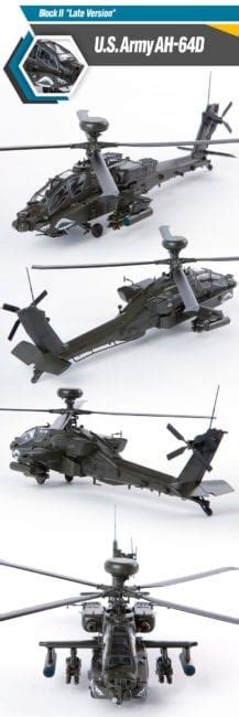 Academy Hobby Models U S Army Ah D Block Ii Late Version