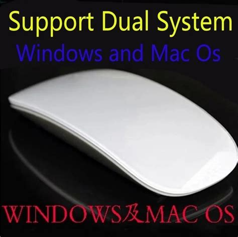 2,4 ГГц USB Беспроводная оптическая мышь Bluetooth для Apple Mac ...