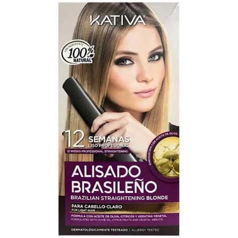 Kativa Alisado Brasileno Straightening Kit Blonde