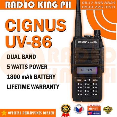 Cignus Uv Watts Cheapest Ntc Type Dualband Two Way Radio Lazada Ph