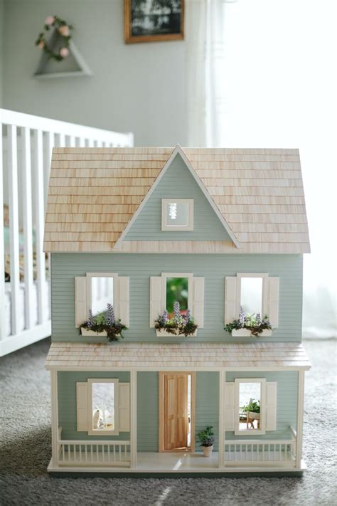 Vermont Farmhouse Jr Dollhouse Kit Milled Mdf Doll House Plans Barbie House Doll House